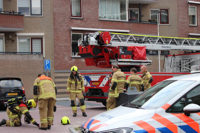 Woning vol rook door vergeten pan