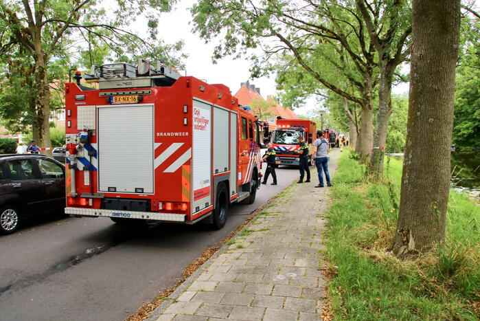 Gasfles ontploft bij brand in schuur