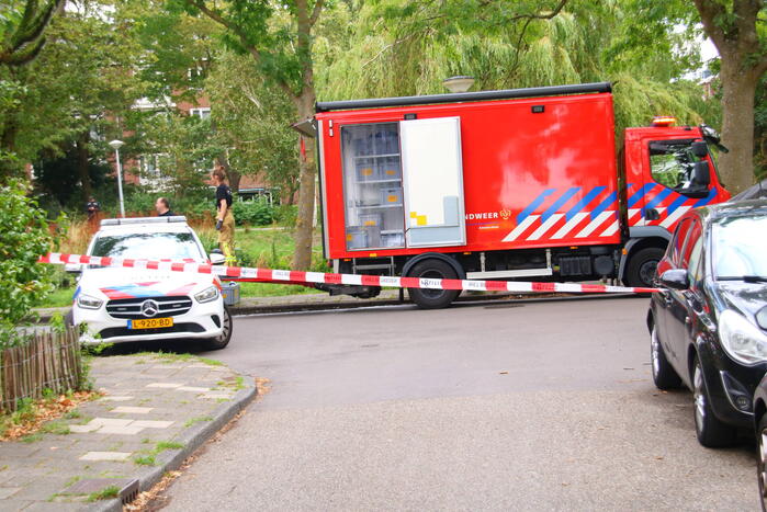 Gasfles ontploft bij brand in schuur