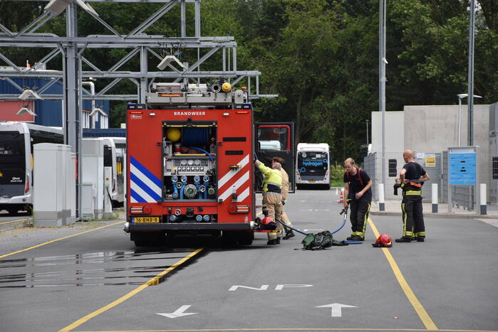 Brandweer doet onderzoek naar mogelijk waterstof lekkage