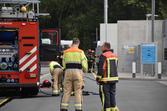 Brandweer doet onderzoek naar mogelijk waterstof lekkage