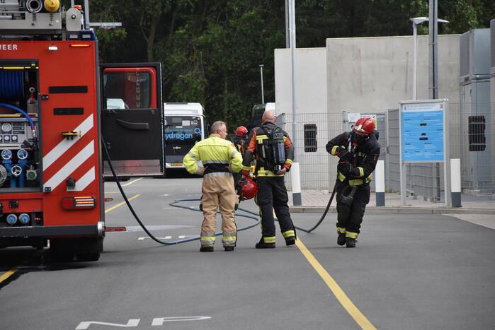 Brandweer doet onderzoek naar mogelijk waterstof lekkage