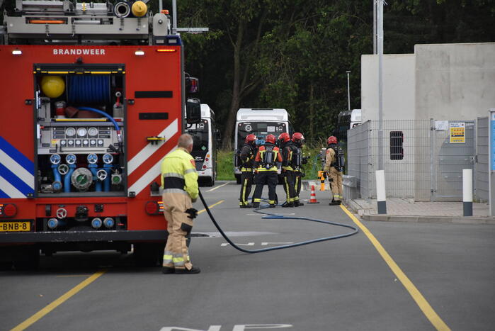 Brandweer doet onderzoek naar mogelijk waterstof lekkage