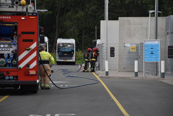Brandweer doet onderzoek naar mogelijk waterstof lekkage