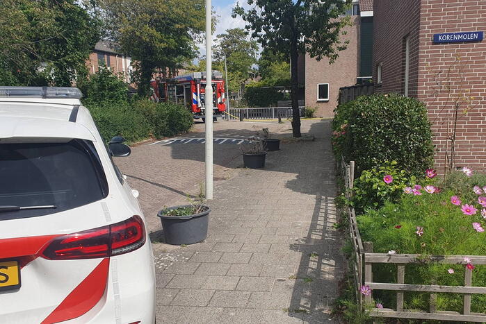 Accu elektrische fiets vliegt in brand