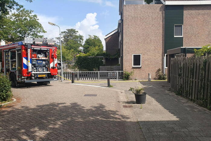 Accu elektrische fiets vliegt in brand