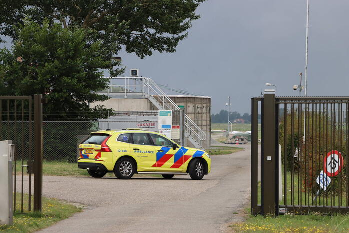 Grote brand op terrein van rioolwaterzuivering
