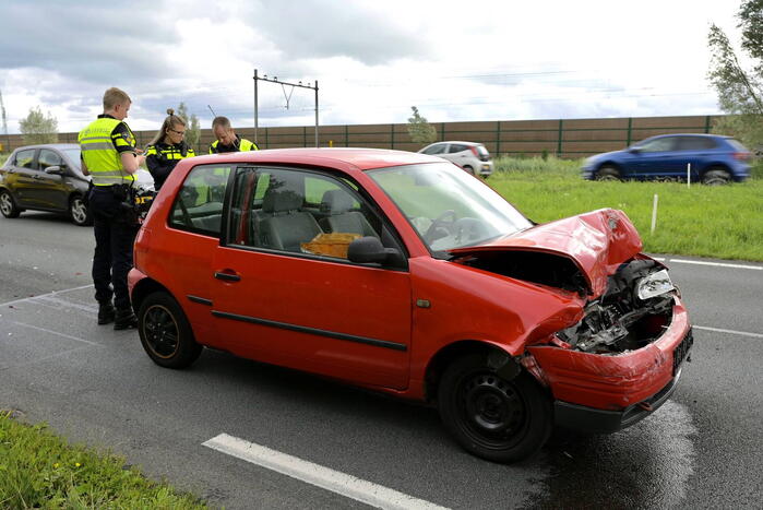 Veel schade bij kop-staart ongeval