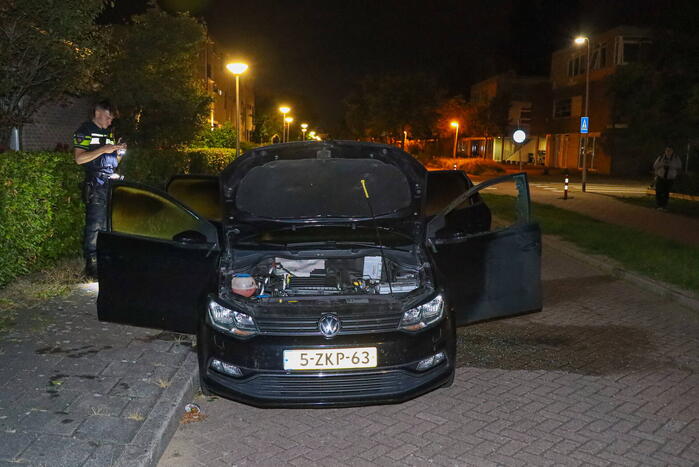 Auto flink beschadigd door brand