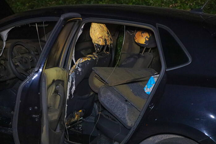 Auto flink beschadigd door brand