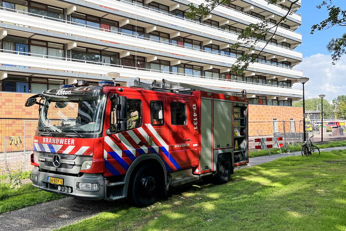 Gewonde bij brand in flatwoning