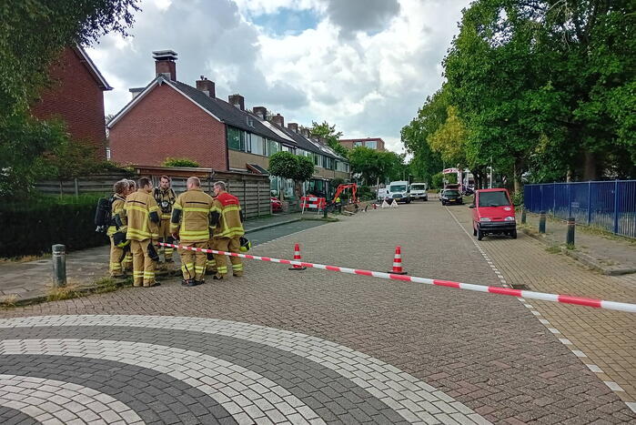 Straat afgesloten vanwege gaslekkage