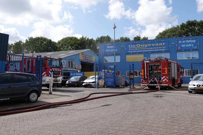 Zes gewonden bij brand in bedrijfspand