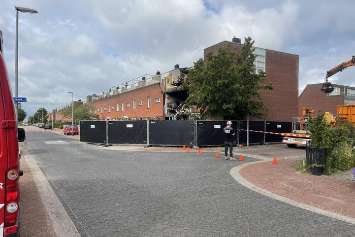 Nablussen na brand in woning