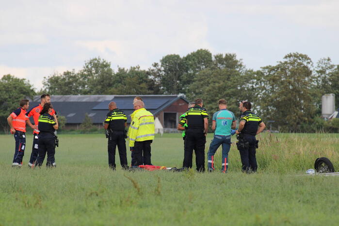 Motorrijder (71) overleden bij eenzijdig ongeval