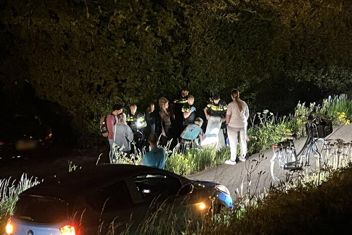 Fietsster raakt gewond na harde val