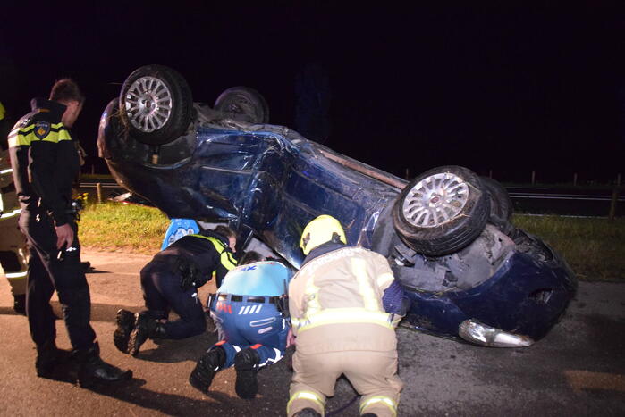 Wrak aangetroffen in sloot, bestuurder verlaat plaats van ongeval