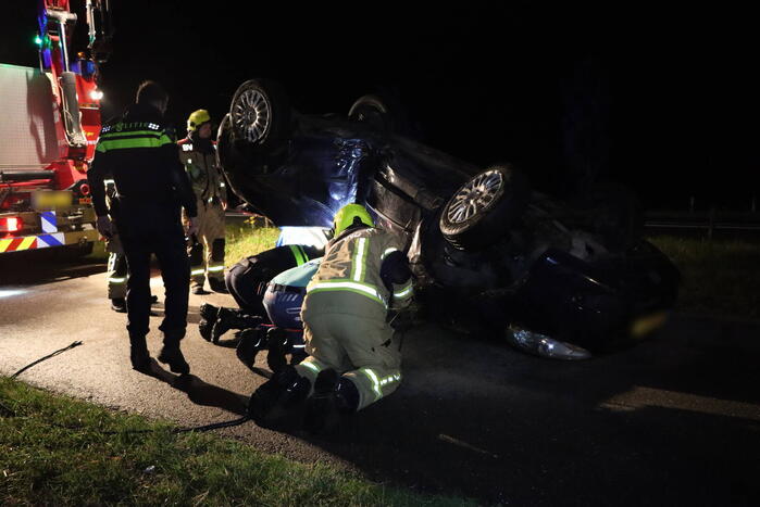 Wrak aangetroffen in sloot, bestuurder verlaat plaats van ongeval