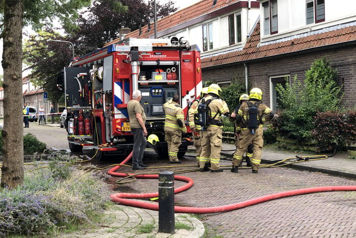 Persoon gewond bij brand in woning