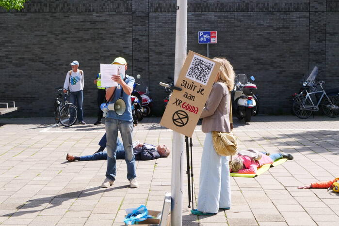 Luchtalarm is klimaatalarm Extinction Rebellion