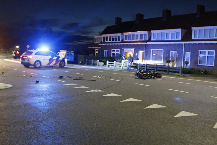 Motorrijder gewond bij botsing met auto