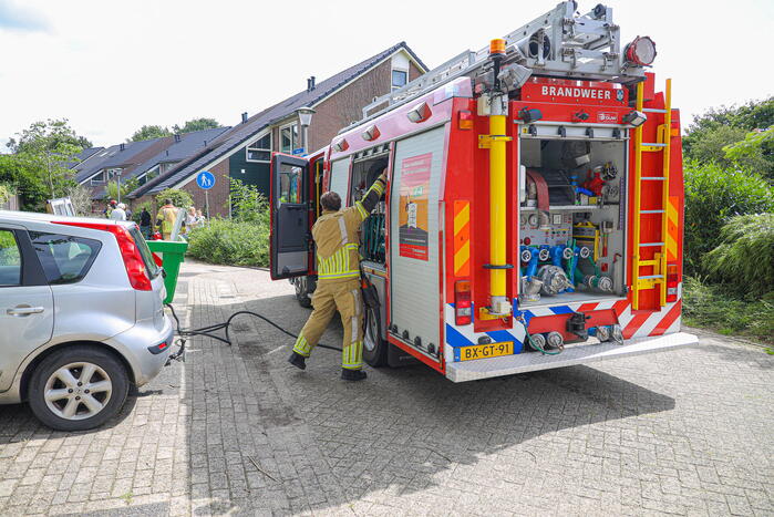 Brand slaat afzuiginstallatie in
