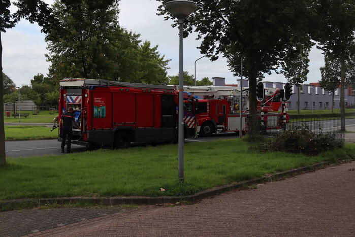 Brandweer ontdekt brand in blad- en snoeikorf