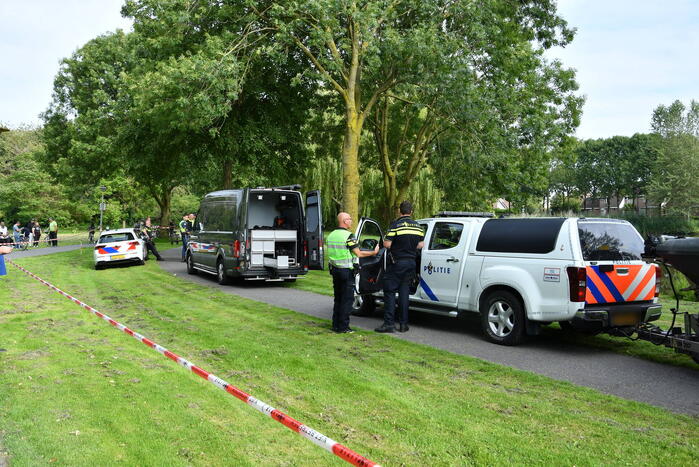 Park afgezet na vondst kleding