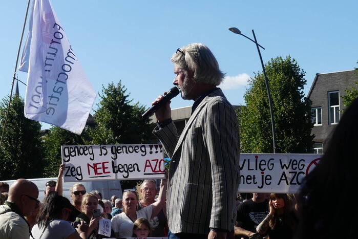 Demonstratie tegen komst asielzoekerscentrum