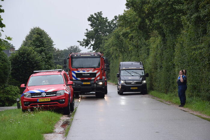 Uitslaande brand in houtverwerkingsbedrijf