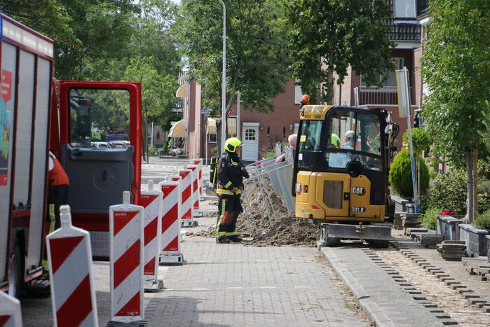 Gaslekkage door aanleg van glasvezel
