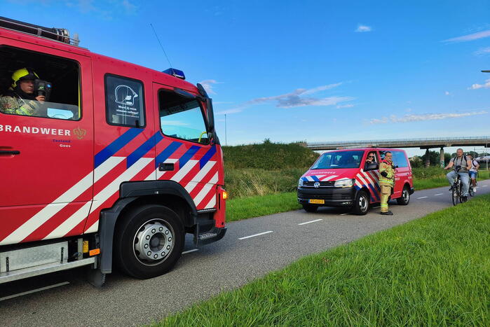Brandgeur door vastgelopen remmen bij goederenwagon