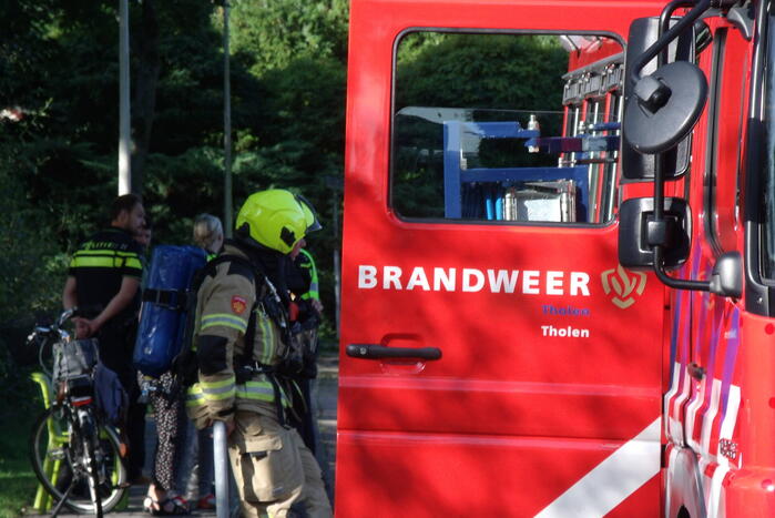 Brand in keuken van bungalow