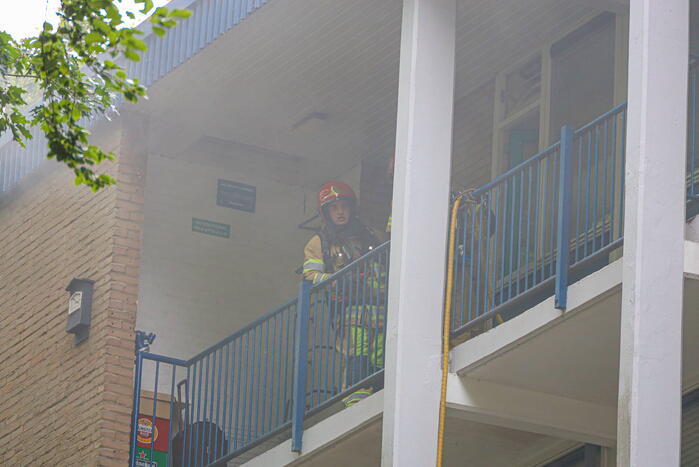 Brand op vierde verdieping van appartementencomplex