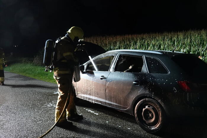 Autobrand snel geblust