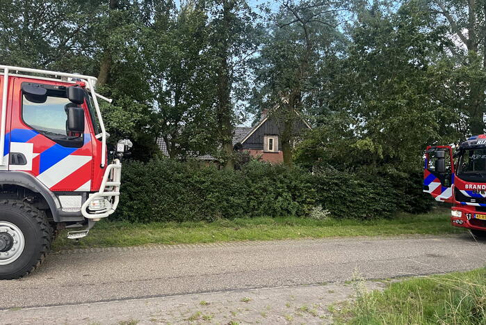 Brand in tuin snel onder controle