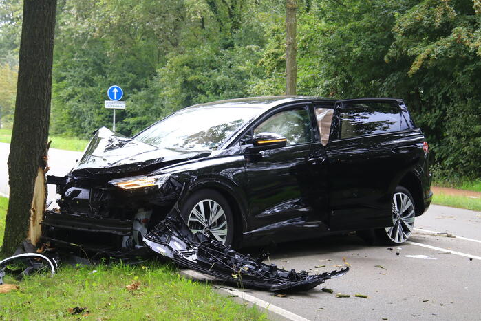 Automobilist knalt tegen boom aan