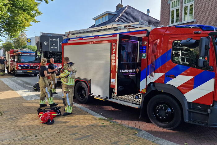 Katten gered bij brand in appartementencomplex