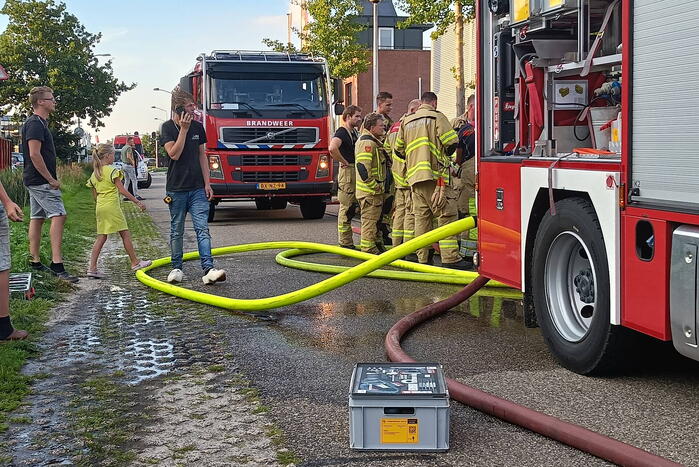 Grote brand bij autogarage