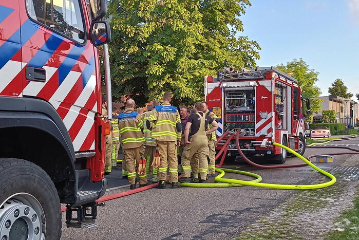 Grote brand bij autogarage