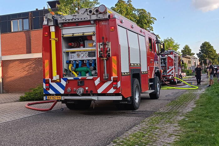 Grote brand bij autogarage