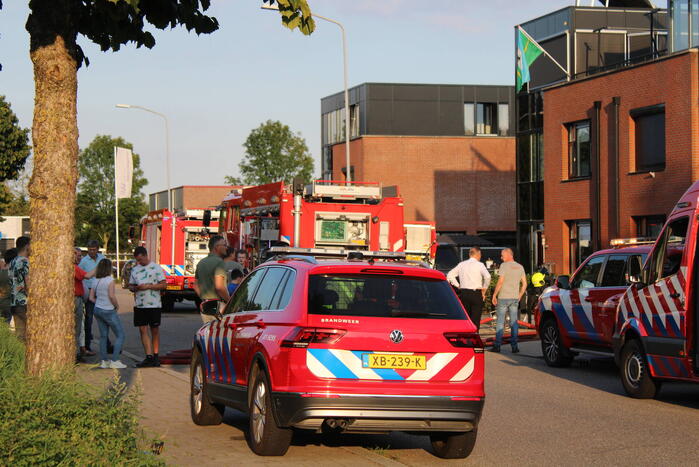 Grote brand bij autogarage