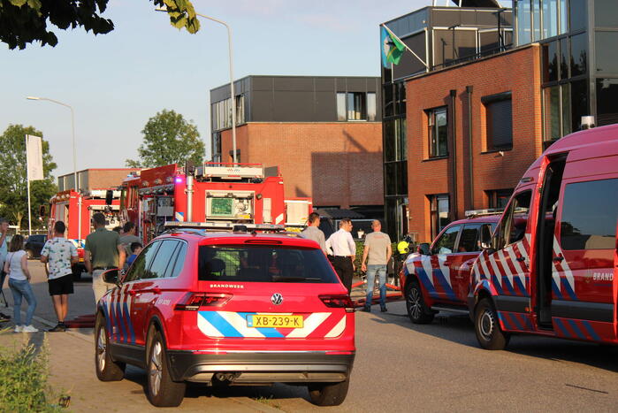 Grote brand bij autogarage