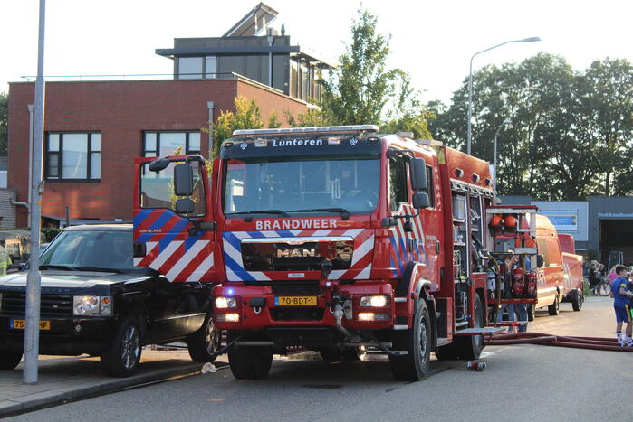 Grote brand bij autogarage