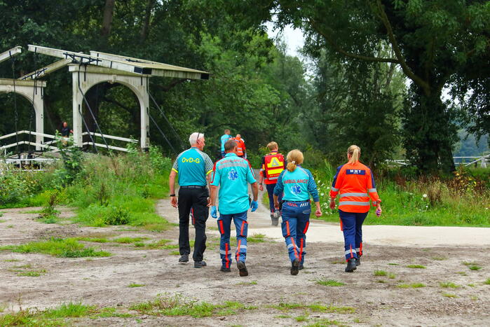 Grootschalige zoektocht naar drenkeling