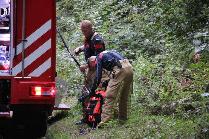 Stuk duin in vlammen opgegaan