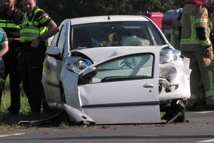 Gewonden bij ongeval tussen meerdere voertuigen