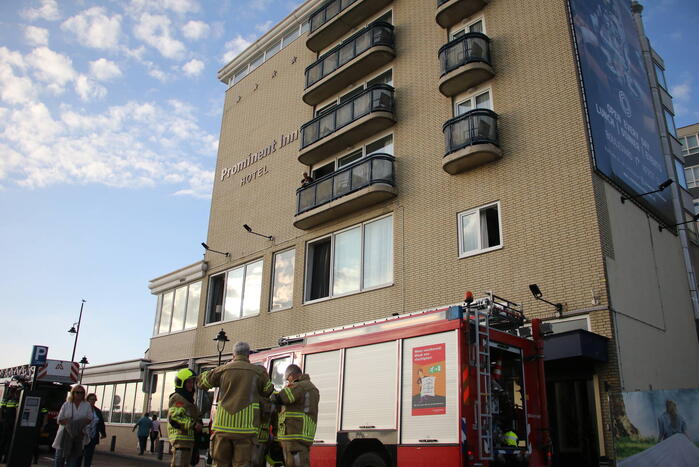 Brand in vriezer van hotel snel onder controle