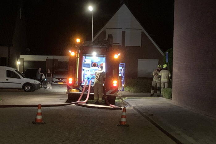 Auto beschadigd na brand