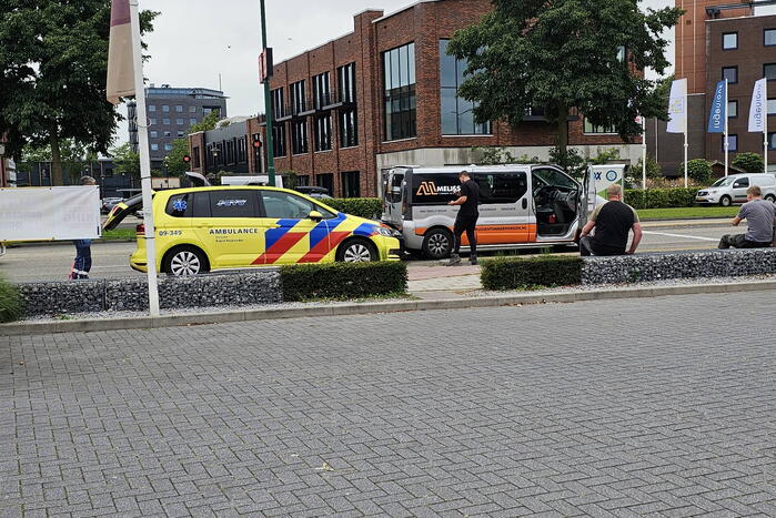Kop-staartbotsing voor verkeerslicht